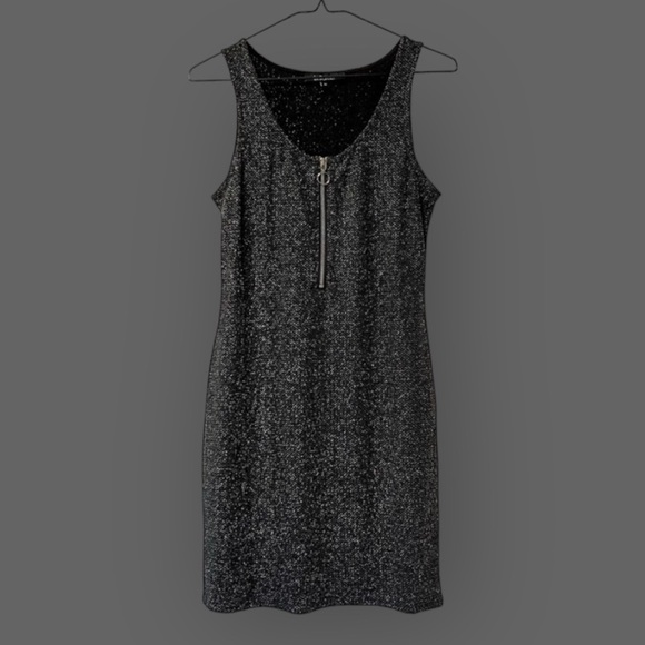La Donna Shimmering Black sequin cocktail dress M - Picture 3 of 13